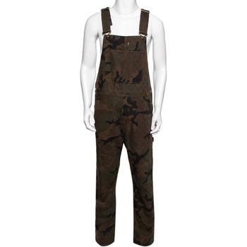 lv女装, [二手商品] Louis Vuitton | Louis Vuitton x Supreme Green Camo Print Denim Overalls XXS商品图片 8.6折