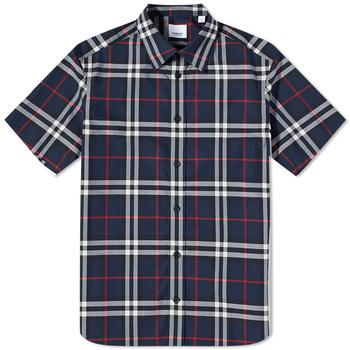 burberry短袖, Burberry | Burberry Short Sleeve Caxton Check Shirt商品图片 