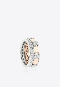 商品Yeprem | Y-ES Alliance Diamond Ring in 18-Karat Yellow, White Gold and Diamonds,商家Thahab,价格¥53977图片