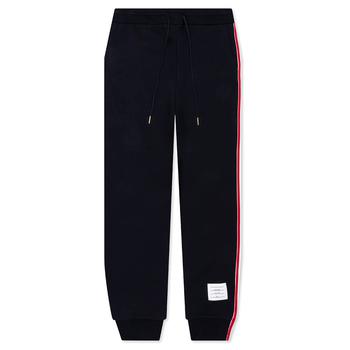 推荐Thom Browne Classic Loopback RWB Side Stripe Sweatpants - Navy商品