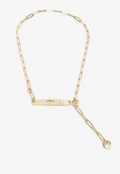 Hermes | Kelly Chaine Lariat Necklace in Yellow Gold and Diamonds,商家Thahab,价格¥97395