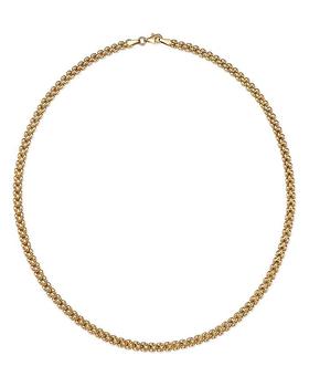 商品Popcorn Link Chain Necklace in 14K Yellow Gold, 17.25" - 100% Exclusive图片