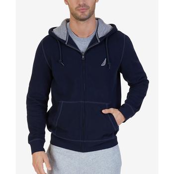 Nautica | Men's Classic-Fit Super Soft Knit Fleece Zip Hoodie商品图片 6.4折