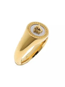 Versace | Goldtone & Enamel Medusa Signet Ring,商家Saks Fifth Avenue,价格¥2438