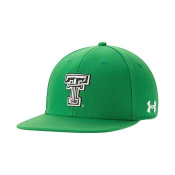 Under Armour | Men's Kelly Green Texas Tech Red Raiders On-Field Baseball Fitted Hat商品图片,