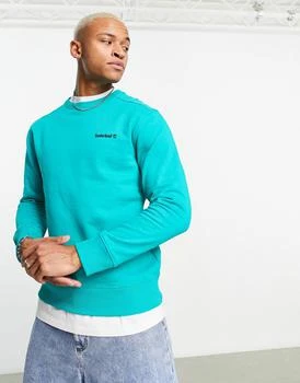 推荐Timberland small logo sweatshirt in blue商品
