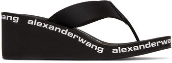 商品Black AW Wedge Flip Flop Sandals图片