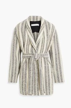 IRO | Kiraz striped brushed tweed coat,商家THE OUTNET US,价格¥1348