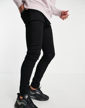 推荐Calvin Klein Jeans super skinny fit jeans in black商品