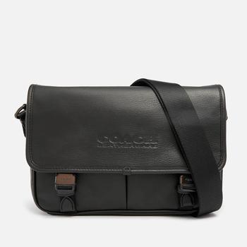 推荐Coach Men's League Smooth Leather Messenger Bag - Black商品