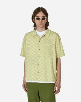 推荐Micro Check Shortsleeve Snap Shirt Key Lime商品