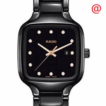 美国雷达女表, Rado | True Quartz Diamond Black Dial Ladies Watch R27080702商品图片 9.1折