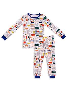 商品Magnetic Me | Little Kid's & Kid's Traffic Jammies Modal Magnetic 2-Piece Pajama Set,商家Saks Fifth Avenue,价格¥326图片