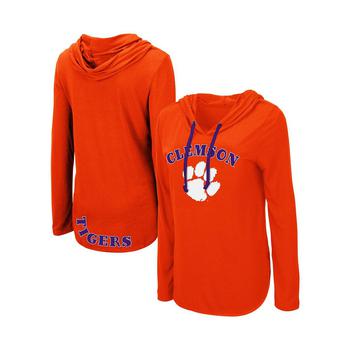推荐Women's Orange Clemson Tigers My Lover Long Sleeve Hoodie T-shirt商品