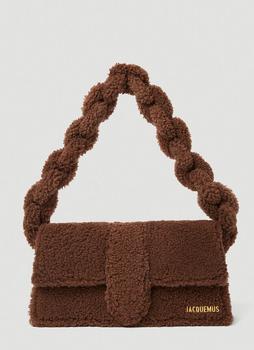 推荐Le Bambidou Shearling Shoulder Bag in Brown商品