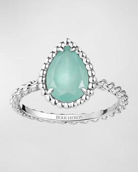 Boucheron | Serpent Bohème 18K White Gold Aquaprase Ring,商家Neiman Marcus,价格¥17816