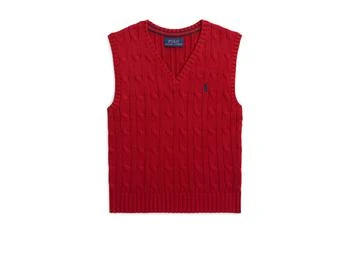 Ralph Lauren | Cable-Knit Cotton Sweater Vest (Toddler/Little Kid),商家Zappos,价格¥372