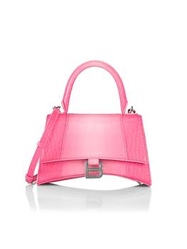 巴黎世家沙漏包价格, Balenciaga | Hourglass Croc-Embossed Leather Top Handle Bag商品图片 