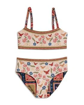 Agua Bendita | Girls' Sky Fiore Reversible Two Piece Swimsuit - Little Kid, Big Kid,商家Bloomingdale's,价格¥625