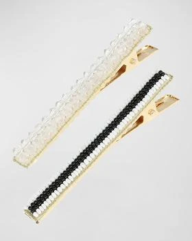 推荐Lunaria Beaded Pinch Clips, Set of 2商品