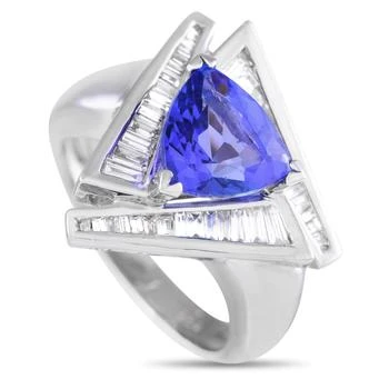 [二手商品] LB Exclusive | LB Exclusive Platinum 0.60ct Diamond and Tanzanite Ring #3829,商家Premium Outlets,价格¥13261