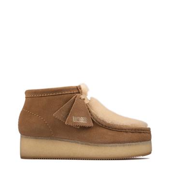 clarks originals, Clarks | Clarks Originals Womens Wallabee Wedge Shoes Light Tan Suede商品图片 