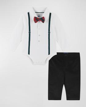推荐Boy's Holiday Suspender Two-Piece Set, Size 0-24 Months商品