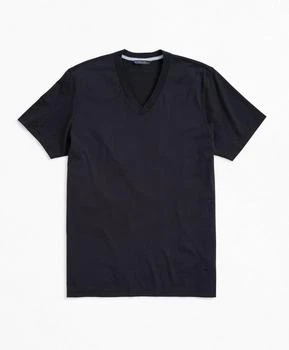 Brooks Brothers | Washed Supima® Cotton V-Neck T-Shirt 4折, 独家减免邮费