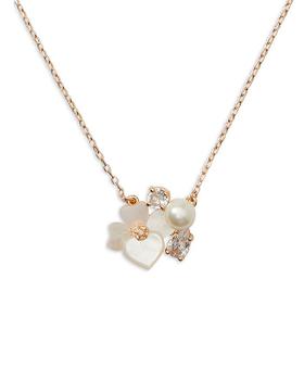 Kate Spade | Precious Pansy Cluster Pendant Necklace, 17" 20"商品图片,