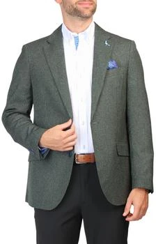 TailorByrd | Olive Micro Heather Check Sport Coat,商家Premium Outlets,价格¥1033