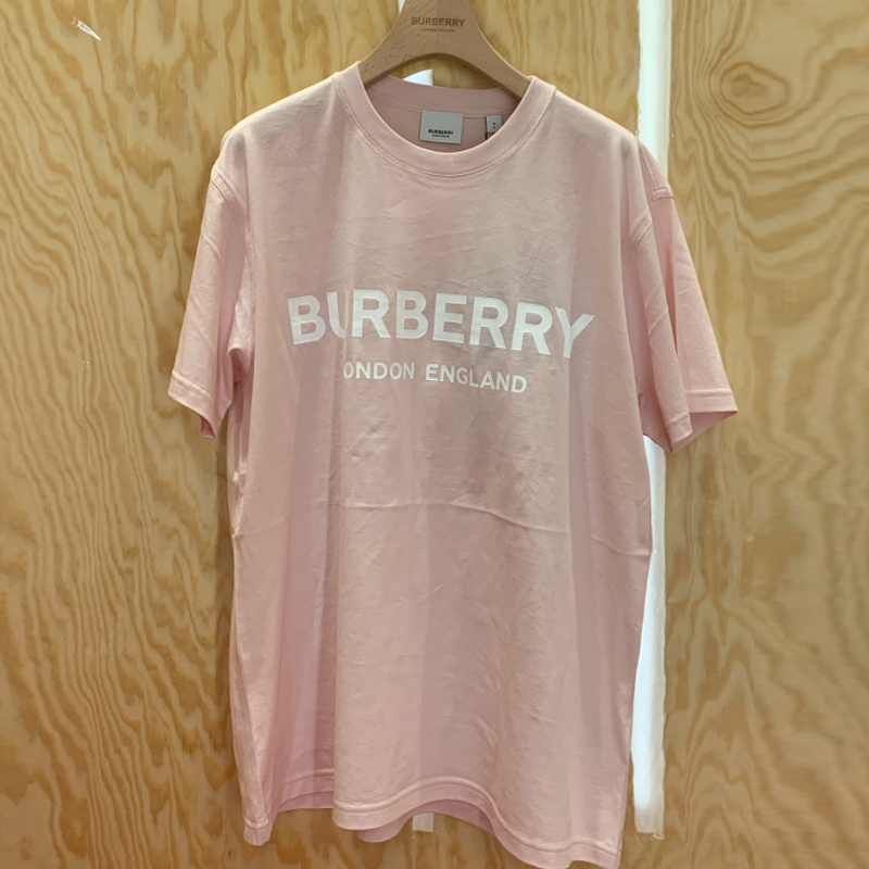 时尚burberry t恤女装, Burberry | BURBERRY 女士粉色棉质短袖T恤 8036115商品图片 独家减免邮费