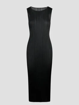 推荐Pleated sleeveless long dress��商品