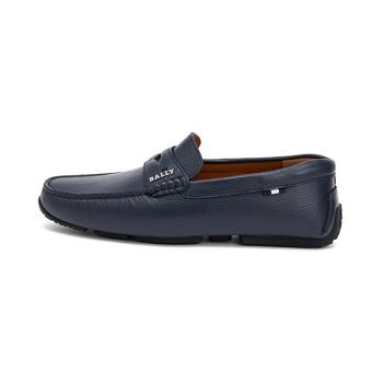 牛皮bally皮带, Bally | BALLY 男士海军蓝色牛皮驾驶鞋 6217578商品图片 独家减免邮费