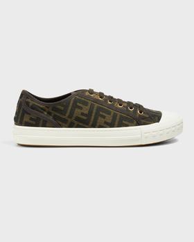 fendi鞋直邮, Fendi | Men's New Summery Canvas Monogram Low Top Sneakers商品图片 
