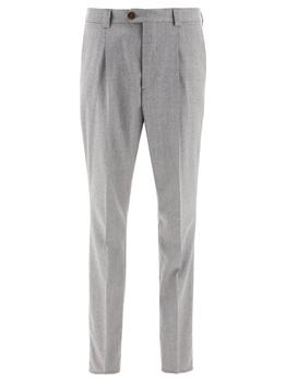 推荐Brunello Cucinelli Men's  Grey Other Materials Pants商品