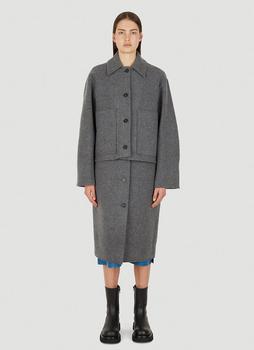 推荐Layered Coat in Grey商品