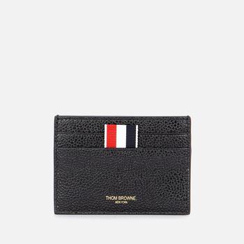 推荐Thom Browne Men's Double Sided Card Holder In Pebble Grain商品