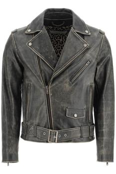 Golden Goose | Golden Goose Distressed Leather Biker Jacket商品图片,8.5折