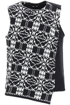 Comme des Garcons | Comme des garcons homme plus asymmetric sleeveless sweater商品图片,5.1折