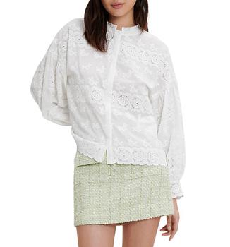 maje正品, Maje | Ceanna Embroidered Cotton Shirt商品图片 6折