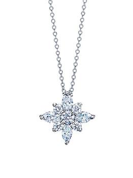 商品Kwiat | 18K White Gold & Diamond Large Star Pendant Necklace,商家Saks Fifth Avenue,价格¥32566图片
