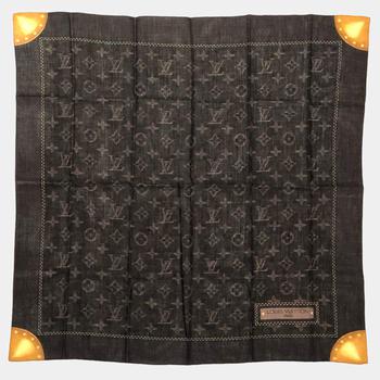 lv丝巾, [二手商品] Louis Vuitton | Louis Vuitton Brown Monogram Print Scarf商品图片 