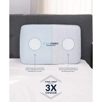 SensorGel | Arctic Gusset Gel-Infused Memory Foam Pillow with Cool Coat Technology - Oversized,商家Macy's,价格¥417