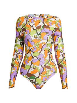 商品LA DOUBLE J | Edition 31 Floral Open-Back Surf Bodysuit,商家Saks Fifth Avenue,价格¥3264图片