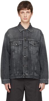 商品Acne Studios | Black Loose Fit Denim Jacket,商家SSENSE,价格¥2431图片