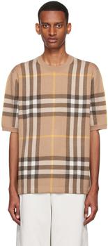 burberry t恤, Burberry | 驼色 Wells T 恤商品图片 