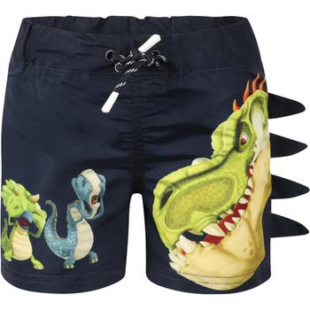 推荐Dinos print spiky swimming shorts in navy商品