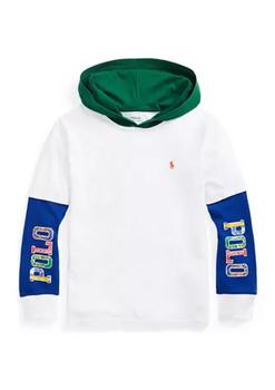 商品Boys 8-20 Logo Cotton Jersey Hooded T-Shirt图片