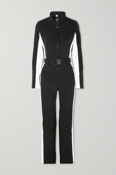 商品Bogner | X 007 Bond 配腰带条纹弹力连体滑雪服  - FR36,商家NET-A-PORTER,价格¥12676图片