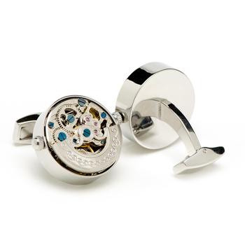 商品Cufflinks Inc. | Silver Stainless Steel Kinetic Watch Movement Cufflinks,商家Lord & Taylor,价格¥2125图片